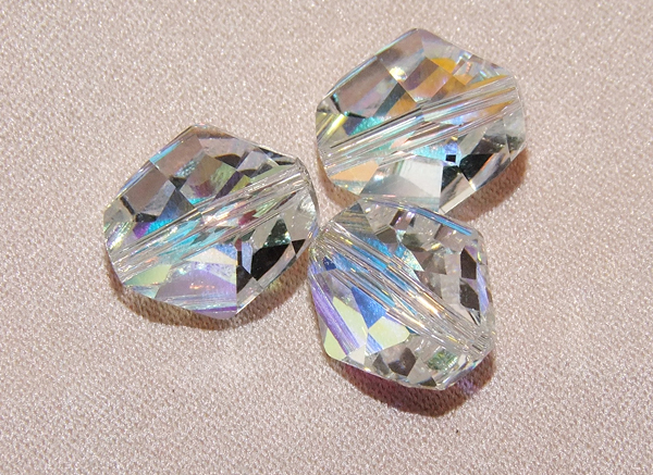 Swarovski Crystal Sample CGS012 (5523 Cosmic Bead Crystal AB )